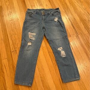 New York & Company Cropped Boyfriend Jeans Size 10
